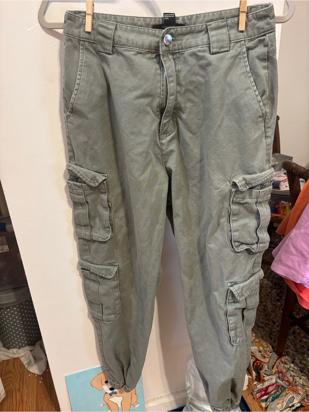 Forever 21 Sage Green Cargo Pants